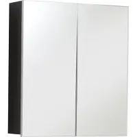 Trendteam mobile specchio bagno Line/Skin Sardegna argento fumé melaminico/vetro specchio 60 x 67 x 18 cm