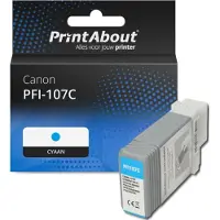 PrintAbout Cartuccia compatibile Canon PFI-107C - Ciano
