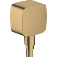Hansgrohe FixFit raccords de flexibles avec clapet anti-retour et coude en plastique, 26457140, 26457140