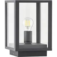 LINDBY Lampioncino Giavanna, 29 cm, antracite, IP44, E27