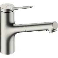 Hansgrohe Zesis Mitigeur Cuisine ComfortZone 150, douchette extractible, 2 jets, flexible box (sBox) Bettee, saillie 219 mm, 74803800, 74803800