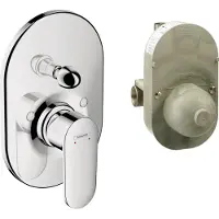 Hansgrohe Vernis Blend - Miscelatore da parete per vasca con corpo, cromo 71473000