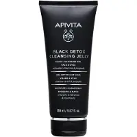 Apivita Black Detox gelatina detergente viso e occhi 150ml