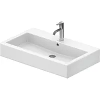 Duravit Lavabo Vero 800mm, poli avec trop-plein, avec table de robinetterie, 1 orifice de robinetterie, 0454800027, 0454800027