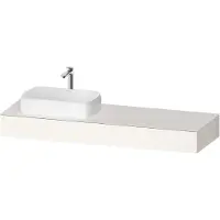 Duravit Console Collection One, 1600x550x170mm, avec découpe à gauche, QA4806084840000, QA4806084840000