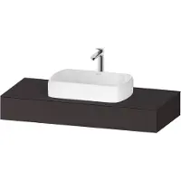 Duravit Collection One Console, 1200x550x170mm, avec découpe au centre, QA4802080800000, QA4802080800000