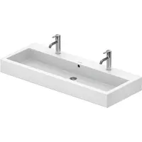 Duravit Vero lavabo, 1200x470mm avec trop-plein, 2 trous pour robinet, 0454120024, 0454120024