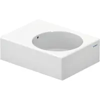 Duravit Scole lavabo, 615x460mm, avec trop-plein, 1 trou de robinetterie prépercé, position du bassin à gauche, 0684600000, 0684600000