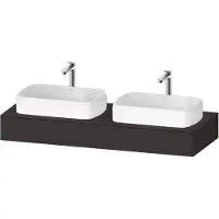 Duravit Console Collection One, 1400x550x170mm, découpe à gauche et à droite, QA4805080800000, QA4805080800000