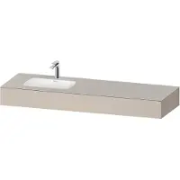 Duravit Collection One lavabo à encastrer avec console, 1600x550x170mm, vasque à gauche, QA4693091910000, QA4693091910000