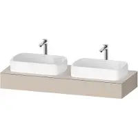 Duravit Console Collection One, 1400x550x170mm, découpe à gauche et à droite, QA4805083830000, QA4805083830000
