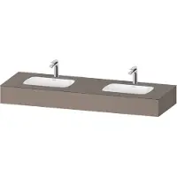 Duravit Collection One lavabo à encastrer avec console, 1600x550x170mm, lavabos double, QA4695043430000, QA4695043430000