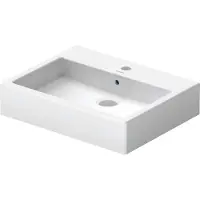Duravit bassin supérieur Vero 60cm, avec trop-plein, avec banc de robinetterie, 1 trou pour robinetterie, 04526000001, 04526000001