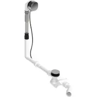 Duravit Ensemble avec vidage et trop-plein Quadroval avec bec de baignoire 790294, chrome, 792207000001000, 792207000001000