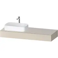 Duravit Console Collection One, 1400x550x170mm, avec découpe à gauche, QA4803083830000, QA4803083830000