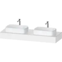 Duravit Console Collection One, 1600x550x170mm, découpe à gauche et à droite, QA4808018180000, QA4808018180000
