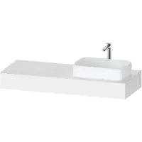 Duravit Console Collection One, 1400x550x170mm, avec découpe à droite, QA4804018180000, QA4804018180000