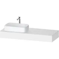 Duravit Console Collection One, 1400x550x170mm, avec découpe à gauche, QA4803018180000, QA4803018180000