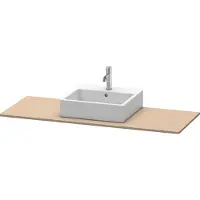 Duravit Console XSquare, 1 découpe au centre, 1400x16x550mm, XS060GM7575, XS060GM7575