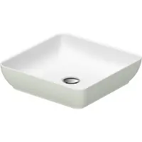 Duravit Sivida vasque à poser rectangulaire, 400x400mm, sans trou pour robinet, sans trop-plein, 266001FH00, 266001FH00