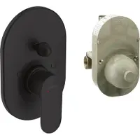 Hansgrohe Vernis Blend - Miscelatore per vasca a parete con corpo, nero opaco 71473670