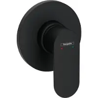 Hansgrohe Miscelatore doccia da incasso Rebris S, finitura opaca nera