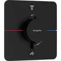 Hansgrohe ShowerSelect Comfort Q thermostat, encastré, 2 consommateurs, rosace Soft Edge, 15583670, 15583670