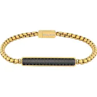 Police Men´s gold-plated Bracciale Kostka/Venezia PJ26474BSG - Length: 21 cm