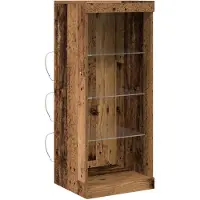 vidaXL LED Credenza Altholz 41 x 37 x 100 cm Holzwerkstoff