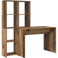 vidaXL Scrivania in legno di recupero 138,5 x 55 x 143 cm in materiale composito
