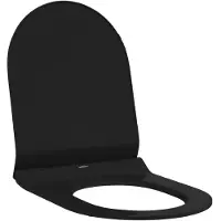 vidaXL Sedile WC regolabile Nero 50 x 36,5 x 5 cm Polipropilene