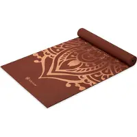 Gaiam Sundial Layers Yoga Mat 5 mm Classic Printed Tappetino yoga (61 x 173 x 0,5 cm, marrone)