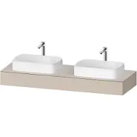 Duravit Console Collection One, 1600x550x170mm, découpe à gauche et à droite, QA4808083830000, QA4808083830000