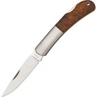 Moki Pliant Lockback 100J Polished AUS8, Quince Wood, coltello da tasca