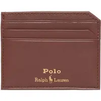 Ralph Lauren per uomo. 405963230002 Portacarte in pelle liscia marrone (OSFA), Casual
