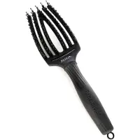 Olivia Garden Fingerbrush Boar y Nylon Full Black M 1 U