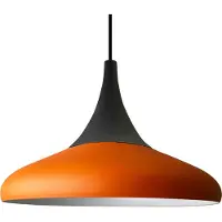 Bamyum Lampada a sospensione Paladin Metal Ø35cm, Arancione Lampada a sospensione moderna