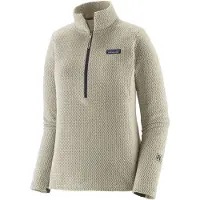 Patagonia Women's R1 Air Zip Neck Pullover in pile Donna (XXL, grigio)