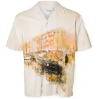 Selected Camicia A Maniche Corte Uomini Arancia XL