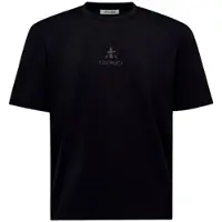 Premiata t-shirt in cotone con dettagli bonded nero