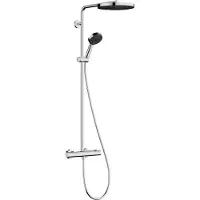 Hansgrohe Pulsify S PURO Système de douche 260, 1jet, Ecostat Fine, douchette à main 3jet, 24236000, 24236000