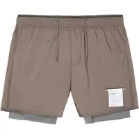 Satisfy - Short da running da uomo - TechSilk 8" Shorts Falcon per Uomo - Taglia M - Marrone