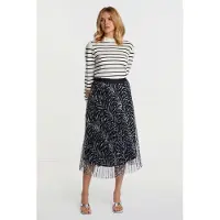 Rich & royal Printed Tulle Skirt Midnight Blue Taglia: 40 | Minigonne Outlet | Donna | Blu