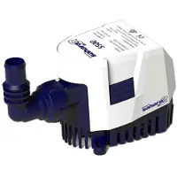 Attwood Sahara Mk2 S500 500gph Pompa di sentina automatica filettata 12v trasparente Taglia unica