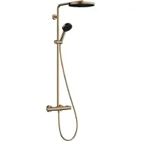 Hansgrohe Pulsify S PURO Système de douche 260, 1jet, Ecostat Fine, douchette à main 3jet, 24236140, 24236140