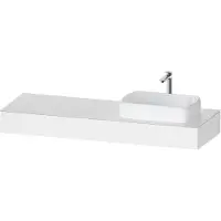 Duravit Console Collection One, 1600x550x170mm, avec découpe à droite, QA4807018180000, QA4807018180000