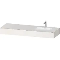 Duravit Collection One lavabo à encastrer avec console, 1600x550x170mm, vasque à droite, QA4694084840000, QA4694084840000