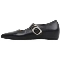 Wonders per donna. A-3830_4387_5792 Ballerine in Pelle Triana 30 Nero (37), 1 a 3 cm, Fibbia, Casual, Classico