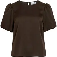 Vila Viellette Round Neck Top A Maniche Corte