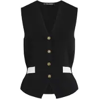 Karl Lagerfeld Black Knit Waistcoat Taglia: L | Gilet Outlet | Donna